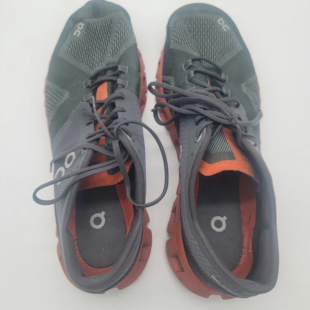 On Cloud CloudTec Running Shoes Gray Red Athletic Sneakers Men's US 10.5
